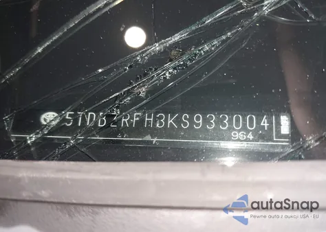 2019 Toyota Highlander Le Plus from USA, damaged, VIN 5TDBZRFH3KS933004